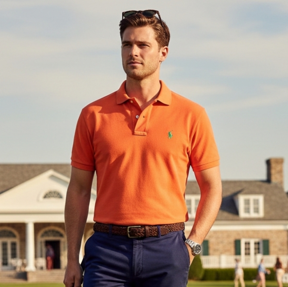 Polo Ralph Lauren M Relaxed Fit Tennis Prep Old Money Country Club Casual Polo
